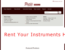 Tablet Screenshot of musicdepotgreeley.com